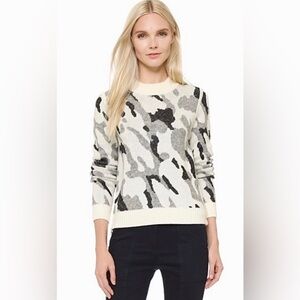 Veronica Beard Hubbard Camo Sweater, Small
